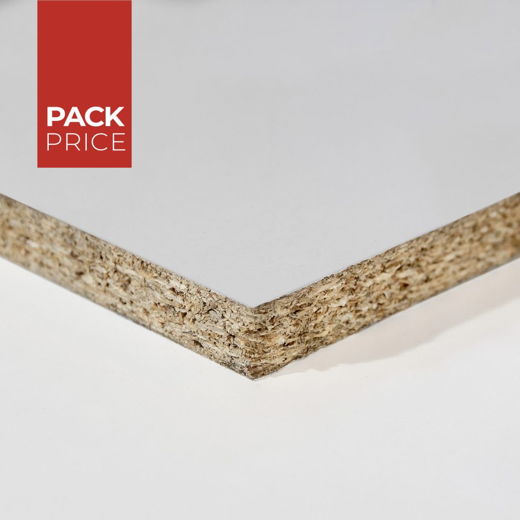 15mm White Melamine Faced Chipboard Pack of 50 Essex Board & Timber