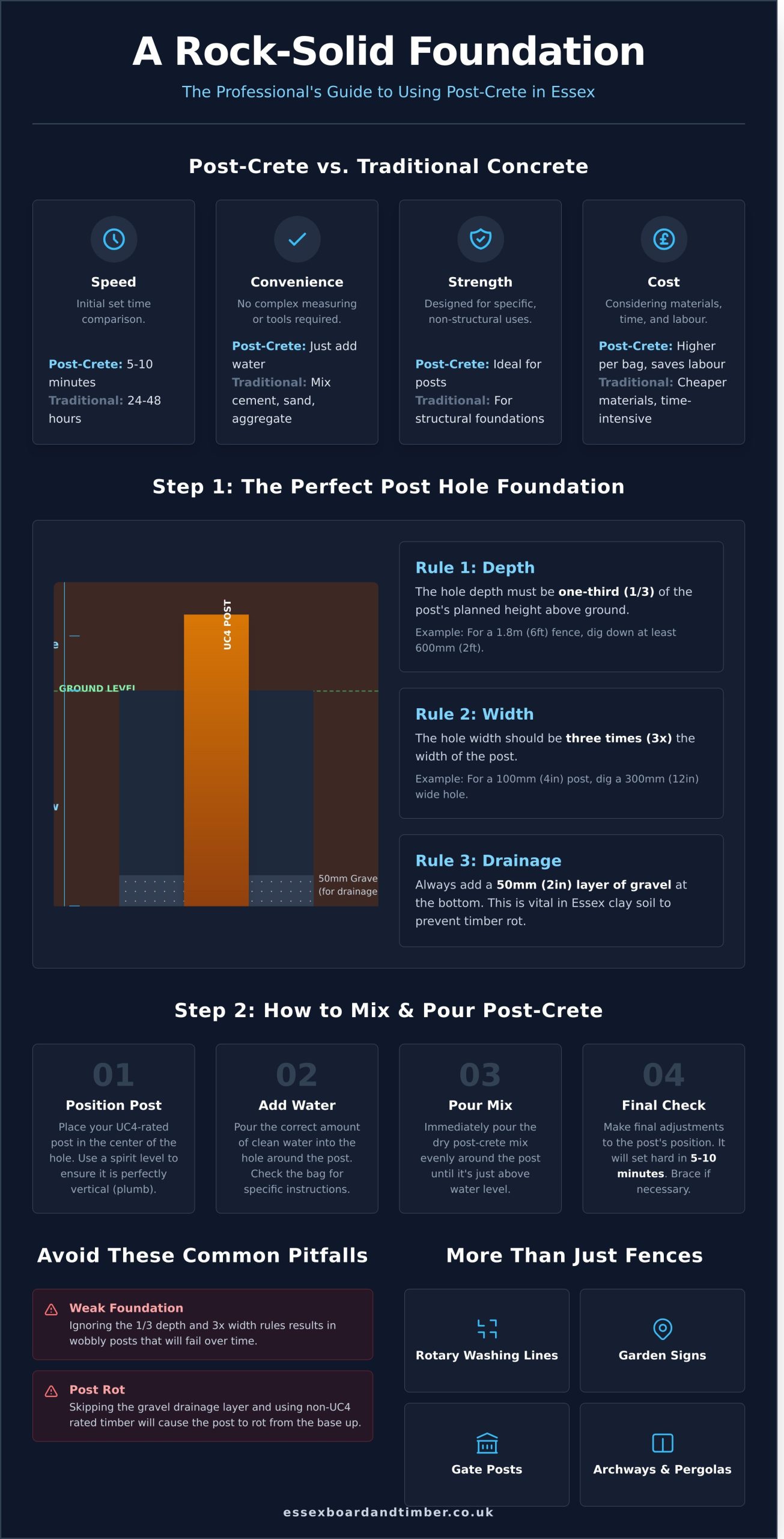 Using Post Crete in Braintree: A Complete 2026 Fencing Guide