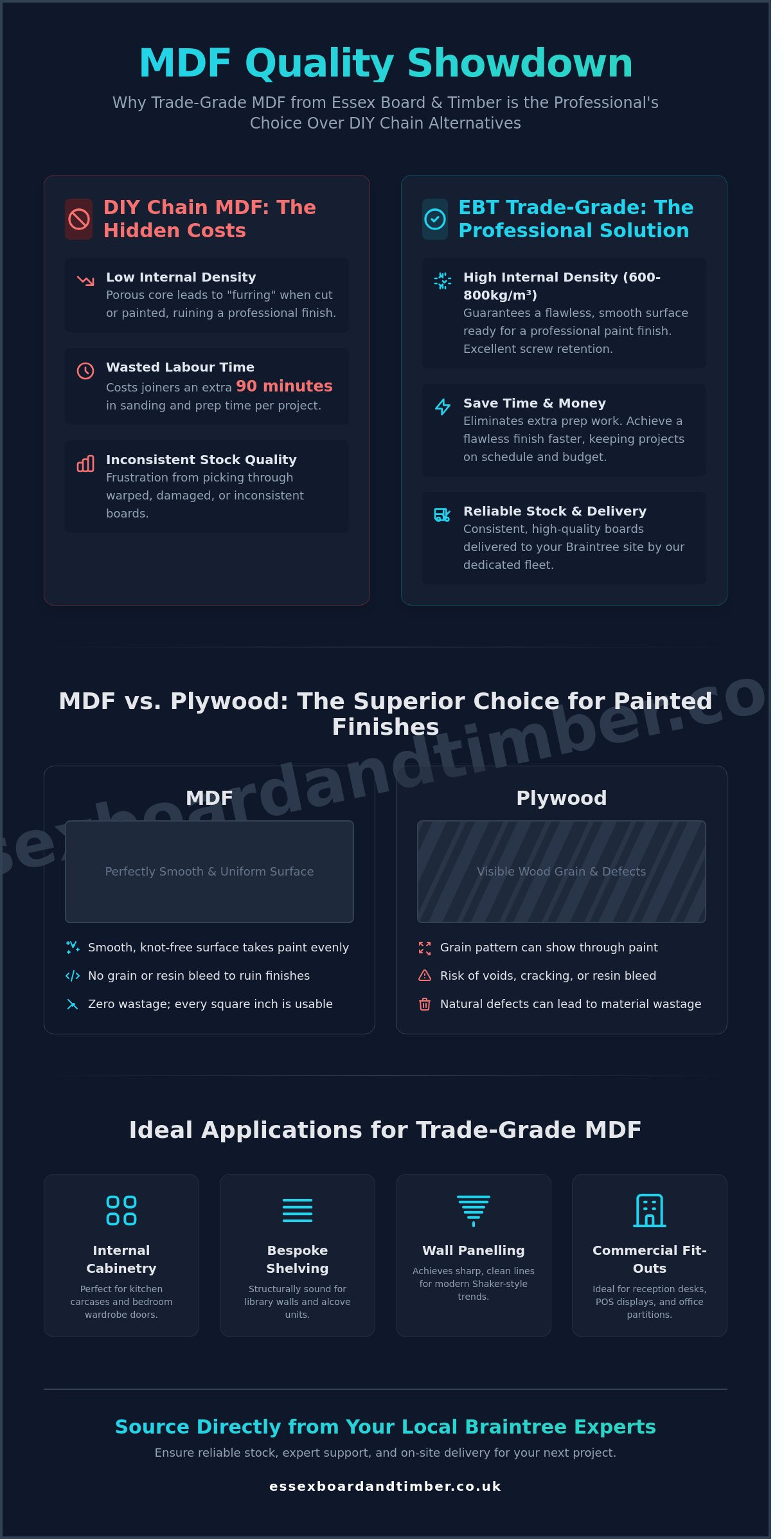 MDF Sheets in Braintree, Essex: The Ultimate Trade & DIY Guide for 2026
