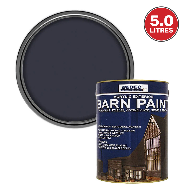 Bedec Barn Paint 5L – Anthracite Semi-Gloss
